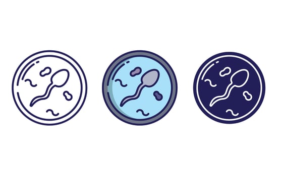 Sperm vector icon