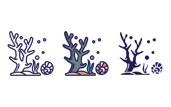 Reef vector icon