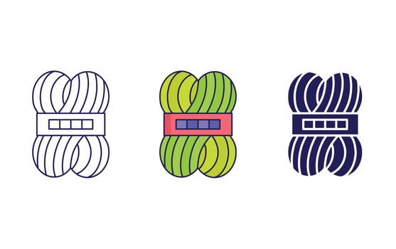 Yarn vector icon