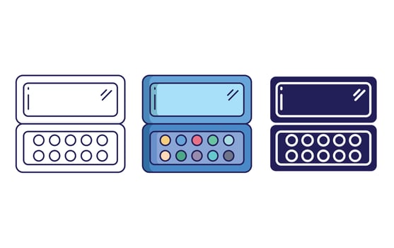 Outlinecolour palette vector icon