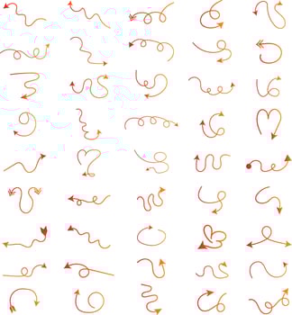 Neon Arrow Shapes vector