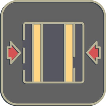 Icon clamp here. Packaging symbol elements. Icons in embossed style. Good for prints, posters, logo, product packaging, sign, expedition, etc. vector