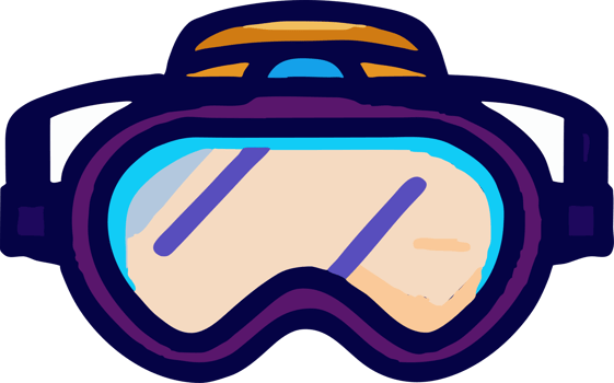 Diving goggle png graphic clipart design