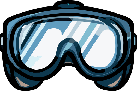 Diving goggle png graphic clipart design