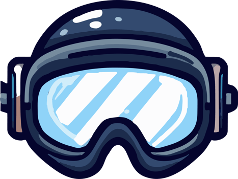 Diving goggle png graphic clipart design