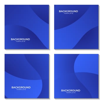 set of abstract blue colorful gradient background vector illustration