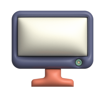 Personal Monitor 3D Illustration png