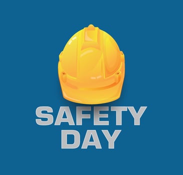 National Safety Day, safety equipment, construction concept, vector design