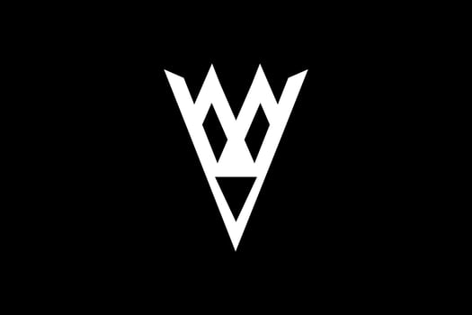 Letter VM monogram vector. Letter VM or Hill or Mountain Logo Design. The three initials letter logo vector