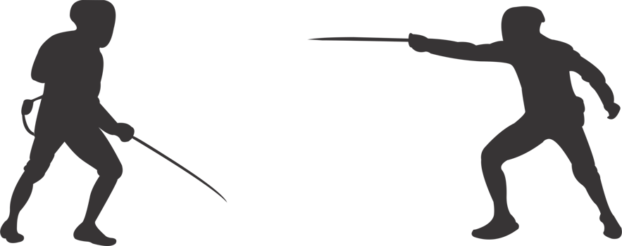 fencing sport silhouette PNG