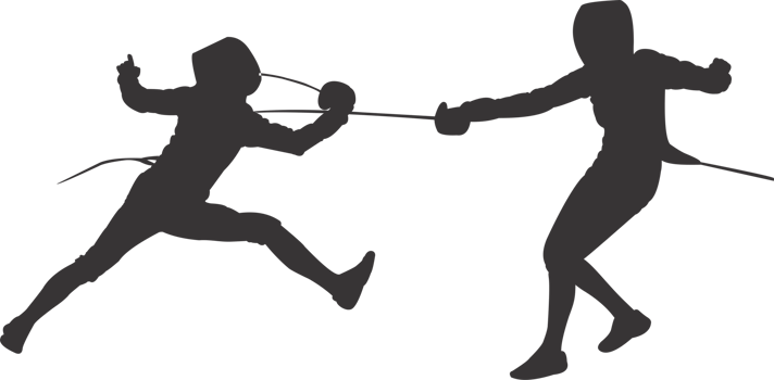 fencing sport silhouette PNG