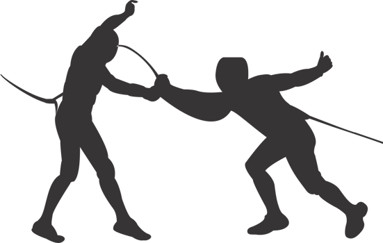 fencing sport silhouette PNG
