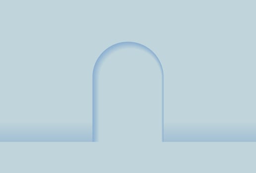 Blue Room with embossed circle background vector