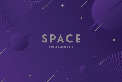 Space Purple Color Background vector