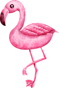 watercolor flamingo clip art png