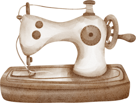 watercolor sewing machine png