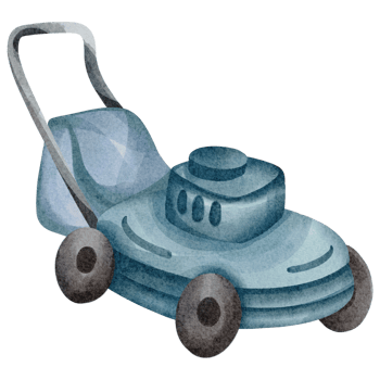 watercolor lawn mower png