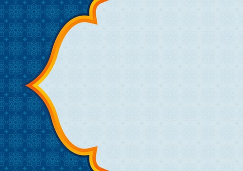 vector illustration of banner backgriund with islamic theme