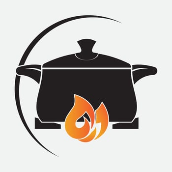 Cooking icon logo creative vector