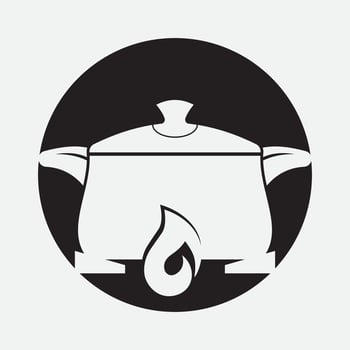 Cooking icon logo creative vector