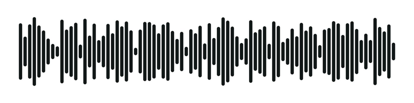 Sound radio form. abstract music audio soundwave. Vector isolated illustration