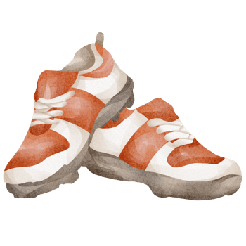 watercolor shoes sport png
