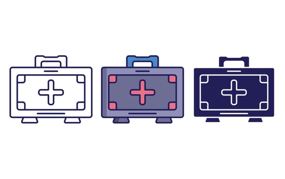 First aid box vector icon