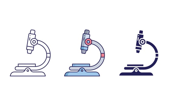 Microscope vector icon