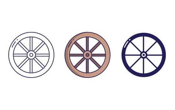 wheel vector icon