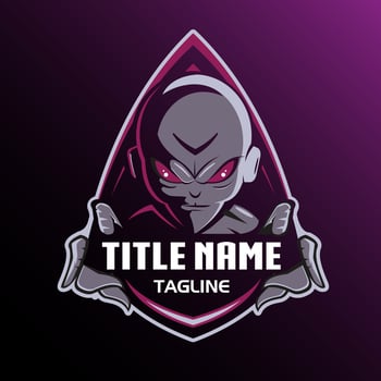 Alien Gaming esport logo vector