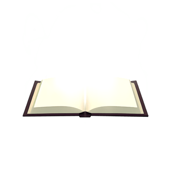 opened book with light effect png
