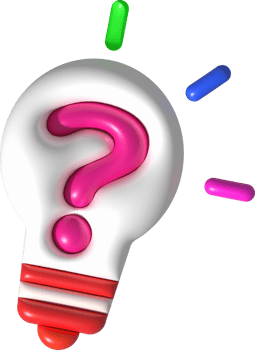 illustration 3d light bulb and question mark creative question ideas png