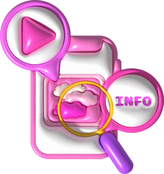 illustration 3D. Searching for multimedia information. on mobile phone png