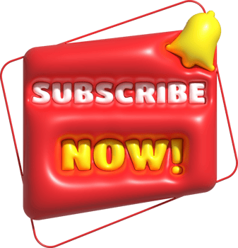 illustration 3D subscribe icon. Subscribe button. 3D element. png