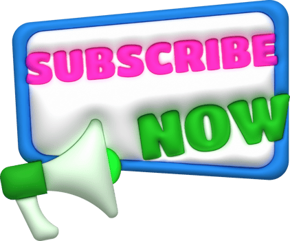 illustration 3D subscribe icon. Subscribe button. 3D element. png