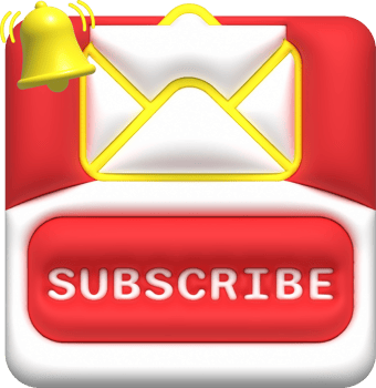 illustration 3D subscribe icon. Subscribe button. 3D element. png