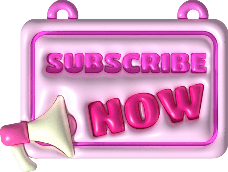 illustration 3D subscribe icon. Subscribe button. 3D element. png