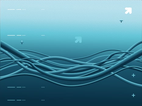 3d blue cable background vectors
