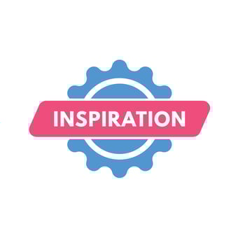 Inspiration text Button. Inspiration Sign Icon Label Sticker Web Buttons vector