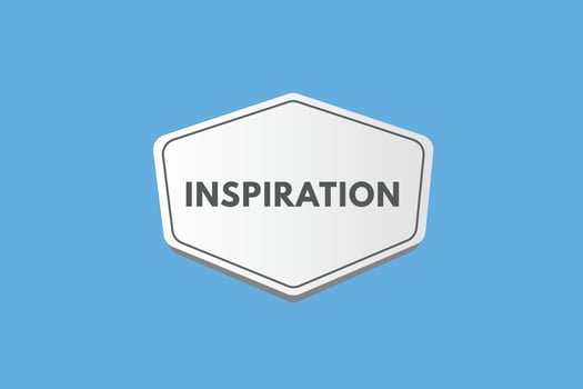 Inspiration text Button. Inspiration Sign Icon Label Sticker Web Buttons vector