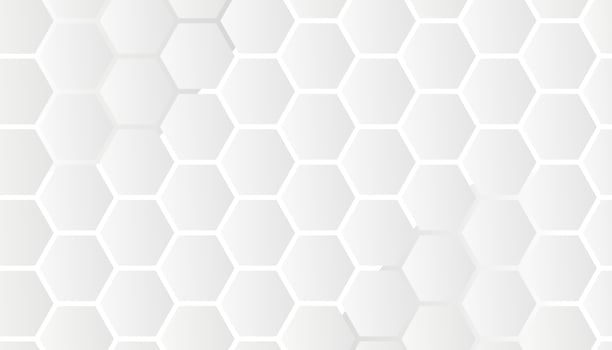 hexagonal abstract 3d background. Abstract white geometric hexagon with futuristic technology digital hi-tech concept background. Vector illustration