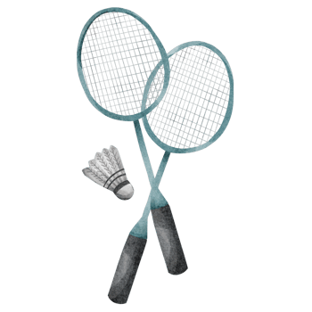 watercolor badminton clip art png