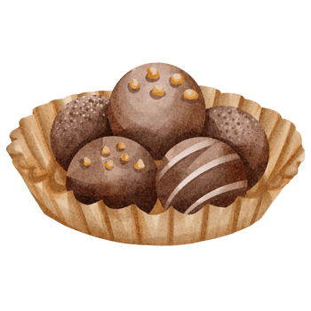 watercolor donut chocolate png