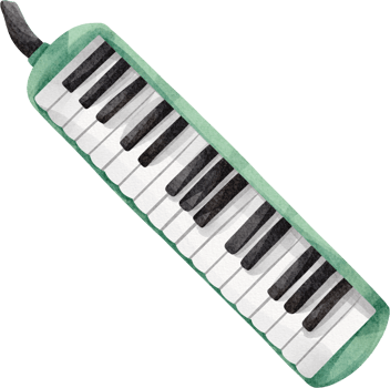 watercolor Melodeon music instrument png