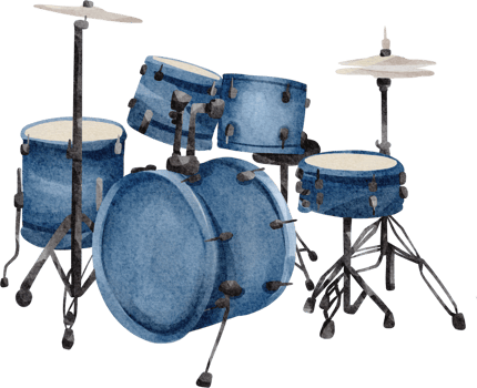 watercolor Drum music instrument png