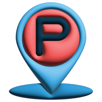 3d parking pin png