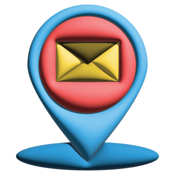 3d post office pin png
