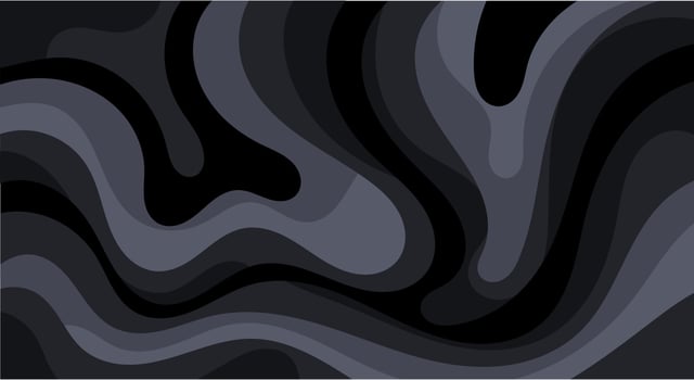 Abstract black wavy pattern background texture in trendy color vector illustration