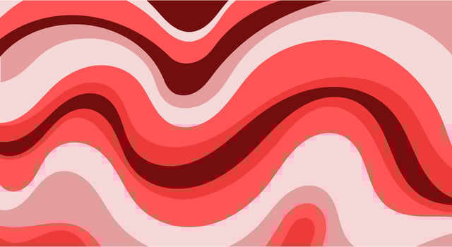Abstract soft red wavy pattern background texture in trendy color vector illustration