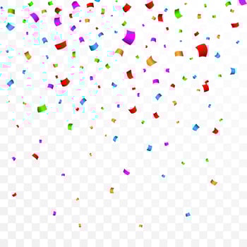 Colorful confetti. Celebration carnival ribbons. Luxury greeting card. Vector illustration